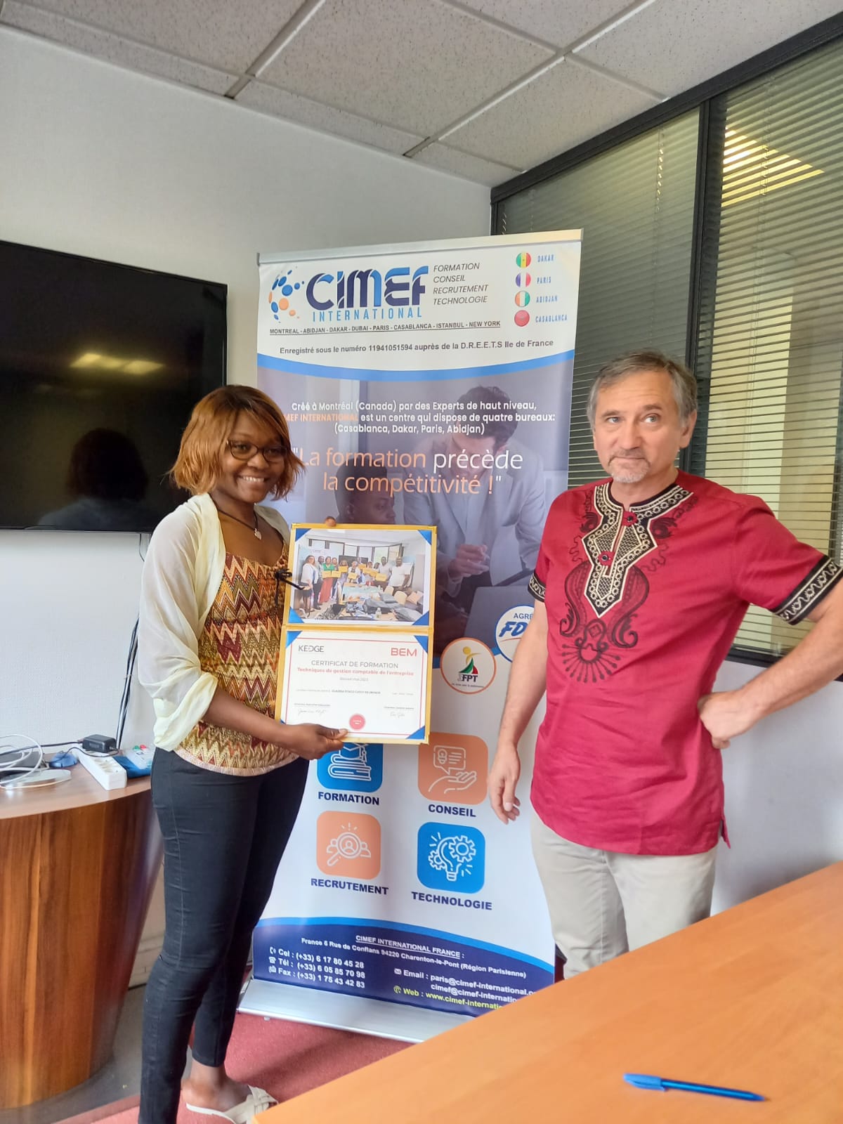 Retour d'expérience – CIMEF INTERNATIONAL FRANCE